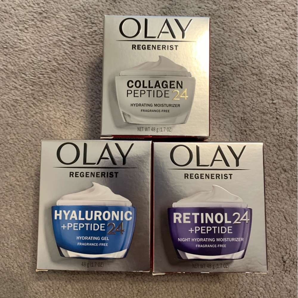 NEW Olay Regenerist Peptide 24 Skincare Bundle of 3